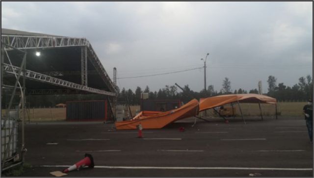 Tomas de muestras en el autódromo siguen suspendidas tras temporal